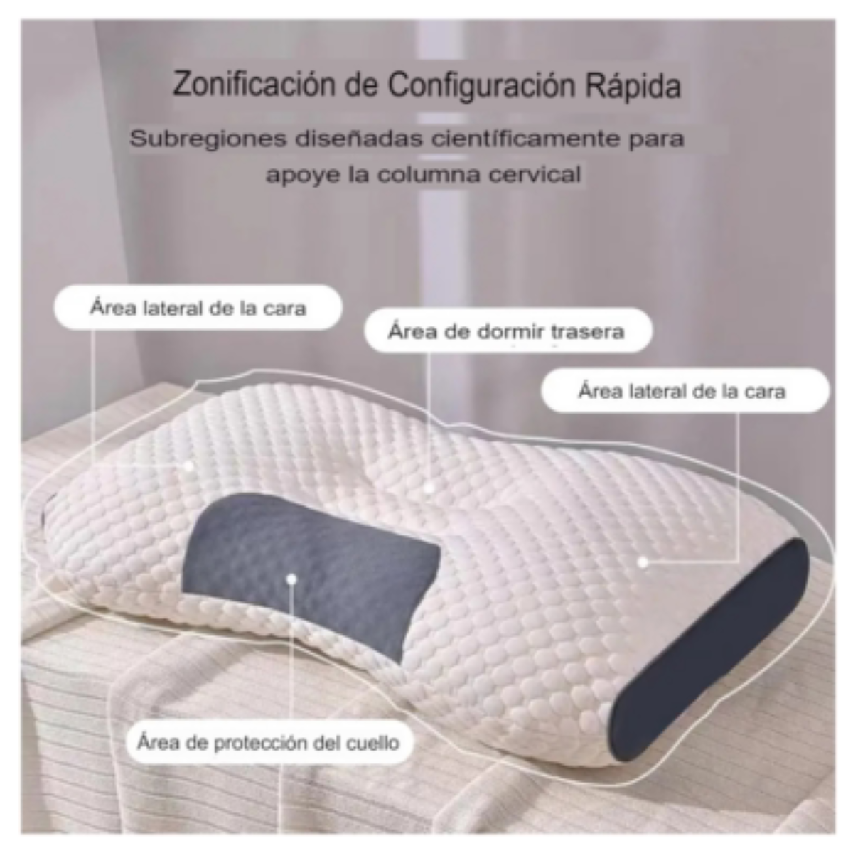 Almohada Viscoelástica Con Memoria Cervi