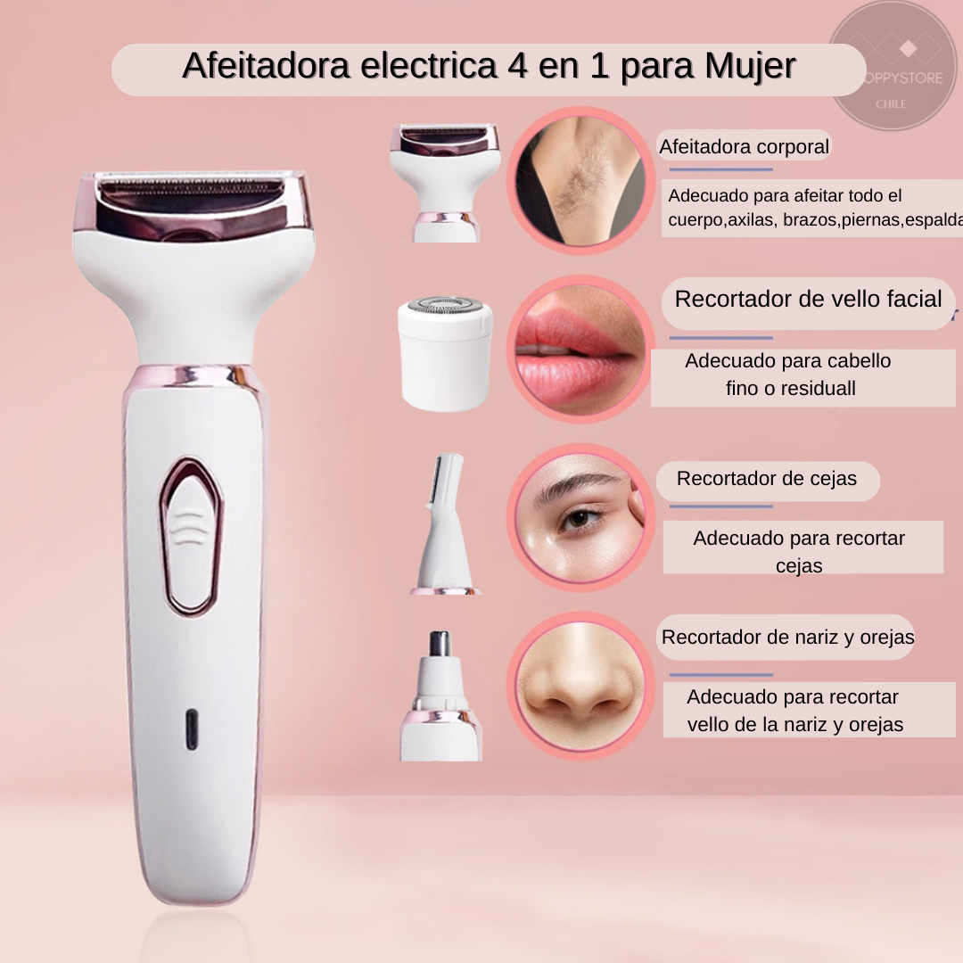 Depiladora 4 En 1 Para Mujer