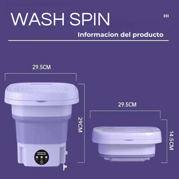 TurboWash™ Mini Lavadora de Alta Velocidad