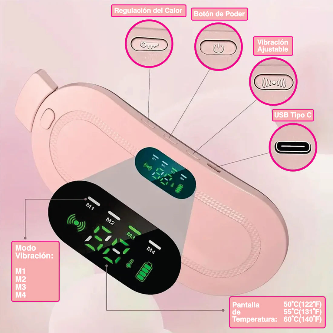 MenstruHeat ™ Cinturon Menstrual portatil